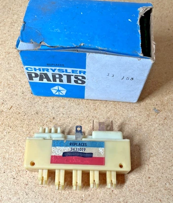 Oem NOS Chrysler Mopar 3431019 A/C Heater Switch Temp Control 3431019S C-Body - Image 1 of 4