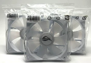 3x ASUS ROG RYUO Fan Model 12 RGB White - Picture 1 of 3