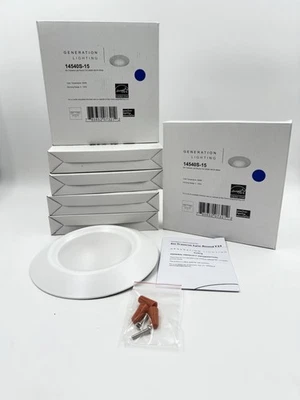 Lote de 6 Iluminación LED Generación Blanco Travesía Redonda 6” 14550S-15 T24 3000K Foto 1 de 4