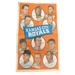 1969 Topps 12x20 MLB Poster Kansas City Royals Good Condition No Tears Holes - Picture 1 of 8