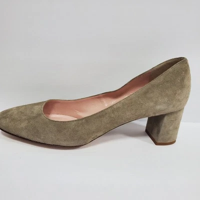 Zapatos de salón Kate Spade New York gamuza tacón bloque piedra talla 9 M trabajo clásico reina Foto 1 de 4