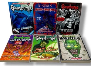 Lot Of 6 Goosebumps Paperback Books R.L. Stine - Assorted Series / Years - Foto 1 di 9