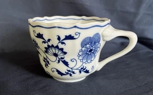 BLUE DANUBE TEA CUP Japan Logo White With Blue Floral Detail - Picture 1 of 5