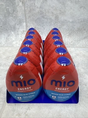 12X Mio Energy Caffeine Wicked Blue Citrus Liquid Water Enhancer 1.62 oz -4/2026 - Image 1 of 4