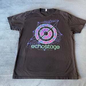 Echo Stage Concert Hall Washington DC Shirt Sleeve Black Logo T-Shirt Large - Picture 1 of 10