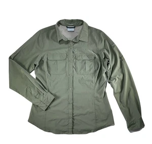 Columbia Omni Shade Button Up Shirt Roll Tab Langarm Angeln Damen M gebraucht - Bild 1 von 5