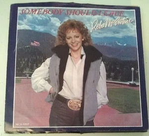 Reba McEntire, Somebody Should Leave ~ 1985 MCA promo 45 +PS - Picture 1 of 1