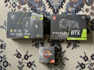 MSI Ventus 2X RTX 3060 MSI MAG A750GL and AMD Ryzen 5 3600 cpu NIB - Picture 1 of 2
