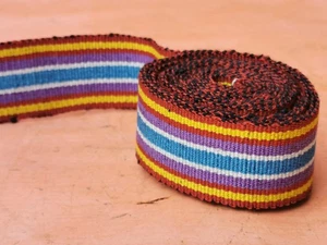 ALTER ANTIKER PRIMITIVER HANDGEWEBTER VOLKSGÜRTEL TRADITIONELLER DAMEN MASSANFERTIGUNG  - Bild 1 von 8