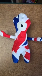 Official Olympic Games Plush Wenlock 2012 London Union Flag Special Edition 10” - Picture 1 of 7