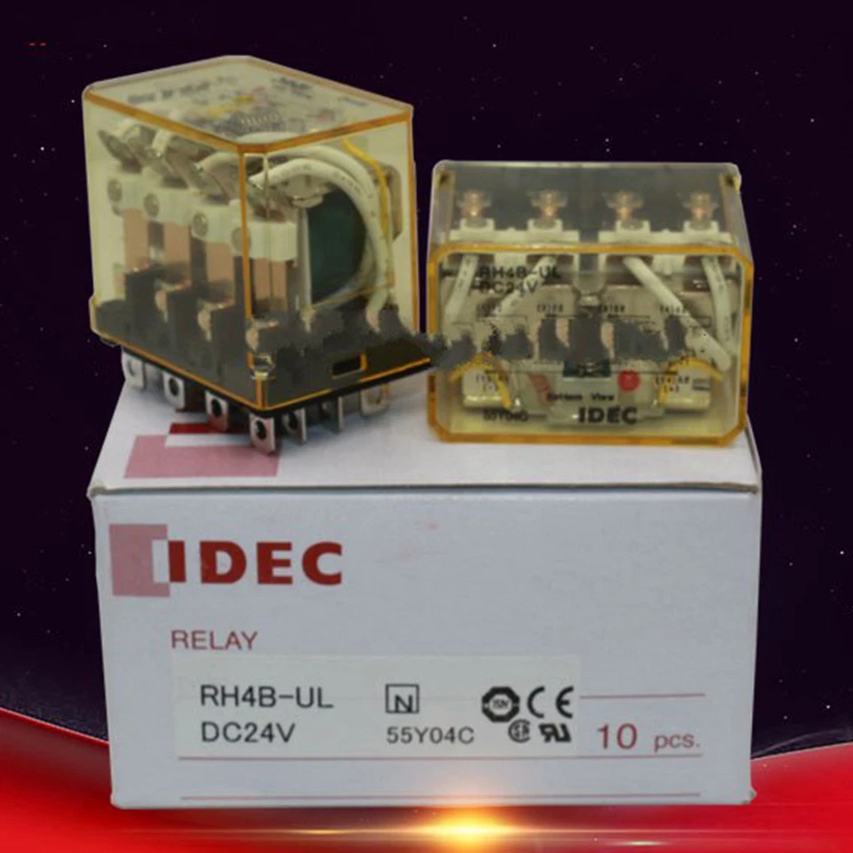 10PC new IDEC RH4B-UL DC24V Power Relay Free shipping - Image 1 of 1