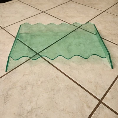 Bandeja de plástico transparente verde para computadora portátil escritorio de oficina estante de mesa Foto 1 de 4