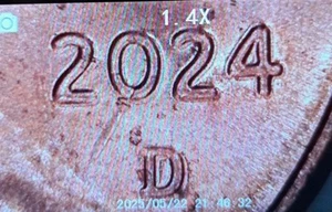 2024 D AU Lincoln Scudo Centesimo Penny 1C Moneta Dritto Reverso Raddoppio - Foto 1 di 23