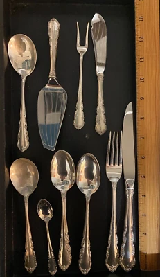 CONJUNTO PARCIAL DE TALHERES WALLACE STERLING SHENANDOAH 35 PEÇAS SUPER STARTER SET - Imagem 1 de 3