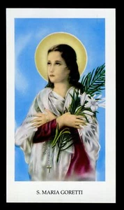  santino-holy card EGIM n.21  SANTA MARIA GORETTI  con Preghiera - Picture 1 of 1