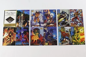 1994 Flair Marvel Marvel Masterpiece Marvel Cards Sell Sheets Promo Lot - Picture 1 of 11