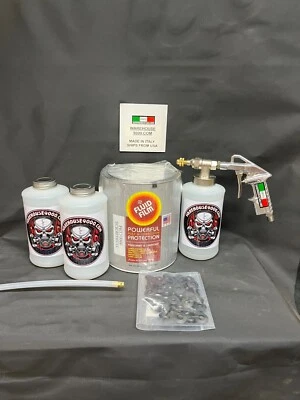 GALLON FLUID FILM Pro GUN 3 BOTTLES 1 360 WAND 50 PLUGS, Made in ITALY - Image 1 of 2