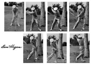 BEN HOGAN GOLFING GREAT IN THIS GREAT 7 PART ACTION 8 x 10.5 PHOTO 