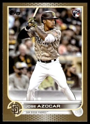 2022 Topps Update Gold Jose Azocar Rookie /2022 San Diego Padres #US280 - Image 1 of 2