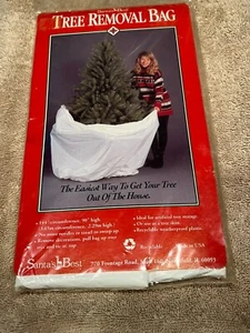 Santa’s Best 90” Plastic Christmas Tree Removal Bag Vintage New Sealed Bag - Picture 1 of 3
