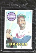 1969 TOPPS #100 HANK AARON NM/MT OC! ATLANTA BRAVES! SHARP!