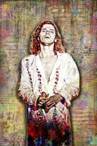 MICHAEL HUTCHENCE of INXS Poster, INXS Colorful Tribute 20x30in Free Shipping - Picture 1 of 5