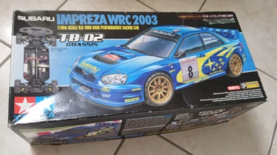 Vintage 2003 Tamiya Subaru Impreza 1/10 WRC TB-02  RC OPTIONED - Immagine 1 di 4