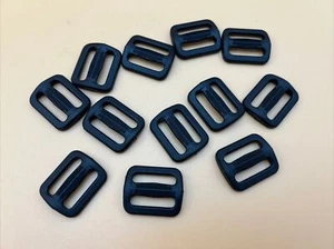 12 X Tri-Glide Hebilla Deslizante Negro Tostado Plástico Lazos Mochila Campamento Lona 2 cm - Imagen 1 de 4