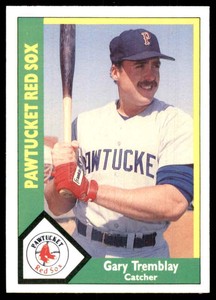 1990 CMC Pawtucket Red Sox Gary Tremblay Pawtucket Red Sox #13