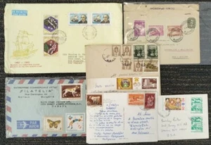 BULGARIA GROUP (x7) COVERS & POSTCARDS MOST SENT TO NEW ZEALAND (ID:335/D56278) - Picture 1 of 1