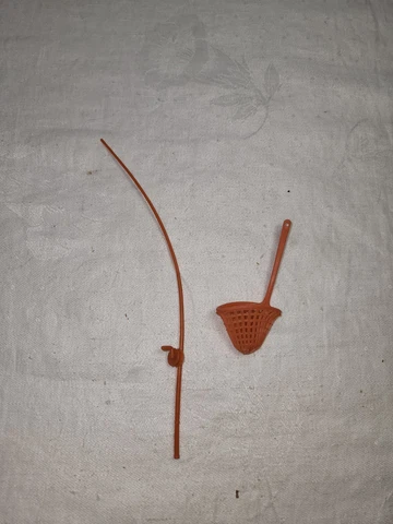 Vintage MEGO Action Jackson Fishing Pole and Net Set 1113 Cover