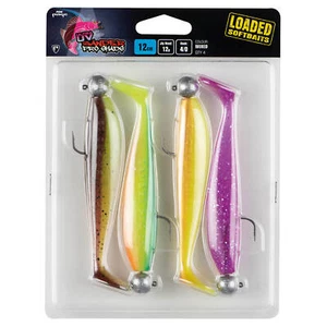 Fox Rage Zander Pro Shad UV mit Jighaken Gummiköderset 4Stk Gummiköder Köder - Bild 1 von 2
