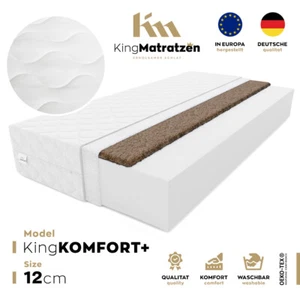 Matratze schaumstoff rollmatratze bett  kaltschaumma H3/H4 KingKOMFORT PLUS 12cm - Bild 1 von 7