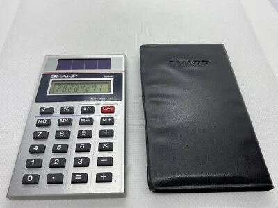 Sharp EL-838 SE Solar Powered Calculator 8 Digit -LCD - Image 1 of 4