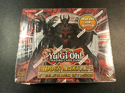 Yu-Gi-Oh! hidden Arsenal 5 Steelswarm Invasion Booster Box - Image 1 of 4