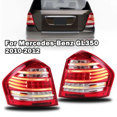 Pair Tail Lights Brake Lamps For Mercedes-Benz GL350 GL450 GL550 2010 2011 2012 - Image 1 of 4