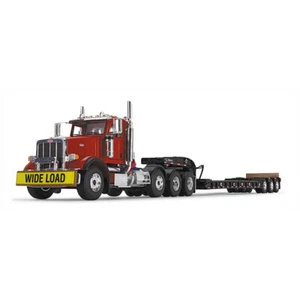 First Gear 50-3476 Peterbilt Model 367 Truck 8x4 Lowboy Trailer Cola Red 1:50 - Picture 1 of 3