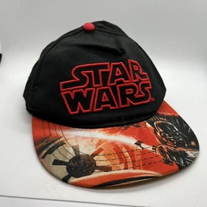 Star Wars Youth Black & Red Darth Vader Hat Ball Cap Adjustable One Size - Picture 1 of 6