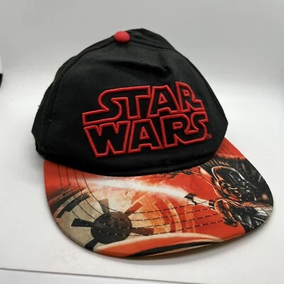Star Wars Youth Black & Red Darth Vader Hat Ball Cap Adjustable One Size - Image 1 of 4