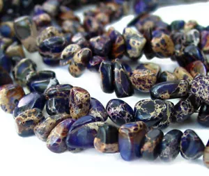 15" 6mm 10mm imperssion stone nugget chip gemstone Beads snakeskin Jasper - Picture 1 of 3