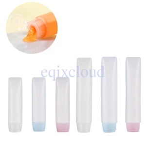 Portable Empty 30ml 50ml Travel Squeeze Tubes Cosmetic Cleanser Lotion Bottles - Picture 1 of 10