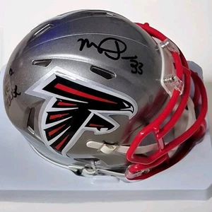 Atlanta Falcons Michael Turner Signed Flash Mini Helmet W/Inscription Beckett - Picture 1 of 6