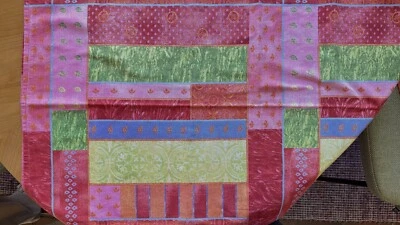 BASSETTI Tischdecke 125x125cm Pink Rot Orange Grün Blau RARITÄT Neuwertig - Bild 1 von 4