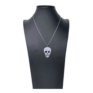 Collar Gargantilla Colgante Calavera Estrás Moda Mujeres Brillante Elegante - Imagen 1 de 1