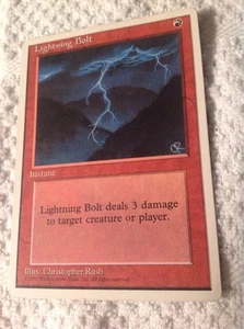 Mtg Lightning Bolt Instant Card - Picture 1 of 4