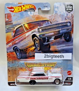 Hot Wheels Premium car culture Drag Strip Demons 65 Dodge Coronet real riders - Picture 1 of 4