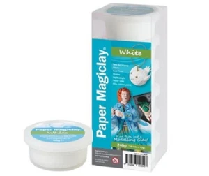 PAPER MAGICLAY - BLANCO 240g (6 tinas x 40g) secado rápido al aire, arcilla ligera - Imagen 1 de 1