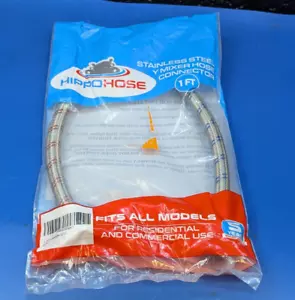 Washing Machine Y-Mixer/Y-Split Water Hose - STAINLESS STEEL - (1 FT) Long Legs - Picture 1 of 7