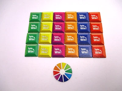 Juego de mesa Game of Life 24 Spin To Win Tiles 2007 piezas de repuesto Foto 1 de 3