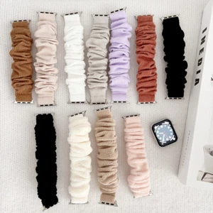Women Scrunchie Bracelet Band Strap For Apple Watch 9 8 7 6 5 4 SE 44/41/45/49mm - Picture 1 of 18
